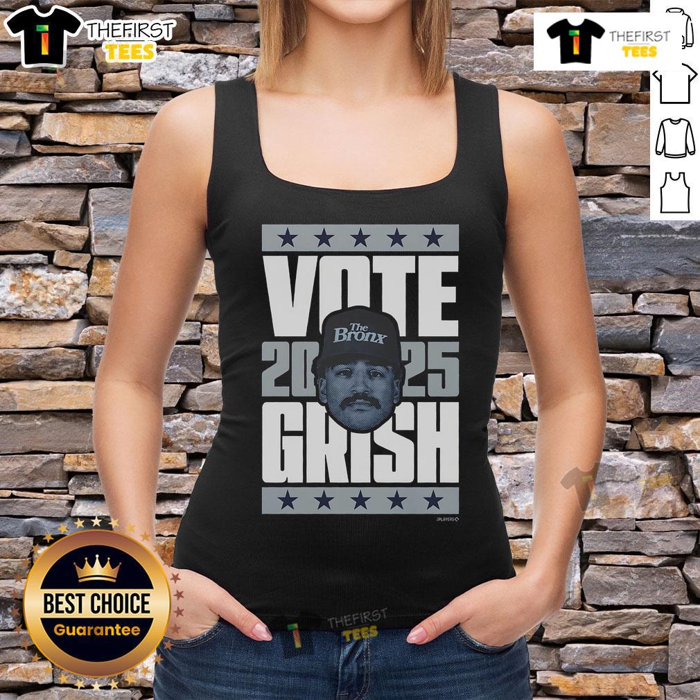 Premium Trent Grisham 2025 Vote Tank Top Premium Trent Grisham 2025 Vote Tank Top featuring a stylish design, perfect for baseball fans and voting advocates.