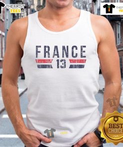 Premium Ty France 13 Minnesota Font Vintage Tank Top showcasing a stylish design for casual summer wear.