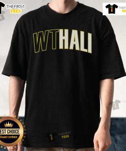 Premium Tyrese Haliburton Indiana Pacers Wthali Text T-Shirt featuring vibrant design and comfortable fit for fans.