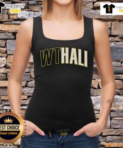 Premium Tyrese Haliburton Indiana Pacers Wthali Text Tank Top featuring vibrant team colors and stylish design.
