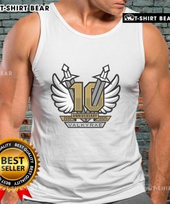 Premium Valkyrae 10 Year Anniversary 2015-2025 Swords Tank Top showcasing stylish design and commemorative graphics.