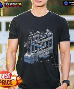 Premium Water Temple Woes T-Shirt featuring vibrant graphics inspired by water-themed adventures and fantasy elements.