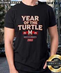 Premium Year Of The Turtle Maryland Terrapins Men's and Women's Basketball Championship 2025 T-Shirt featuring vibrant team colors.