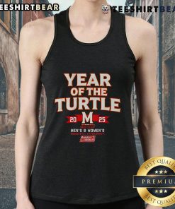 Alt Text: Premium Year of the Turtle Maryland Terrapins men's and women's basketball championship 2025 tank top design.