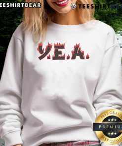 Premium Your Everyday Asian YEA Flame Sweatshirt in vibrant colors, perfect for casual wear and stylish comfort.