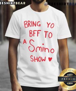 Alt Text: Pretty Bring Yo Bff To A Smino Show T-Shirt featuring vibrant colors and fun graphics for concert lovers.