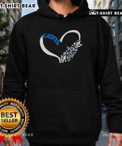 Pretty butterflies in my stomach wearing a Detroit Lions NFL hoodie, showcasing team spirit and vibrant colors.