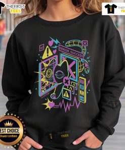 Pretty Cat Scan Error Success Heart Scan Sweatshirt design featuring a cute cat and vibrant graphics for cozy style.