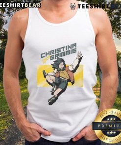 Pretty Christina Grimmie wearing a stylish street tank top, showcasing her vibrant fashion sense and artistic personality.