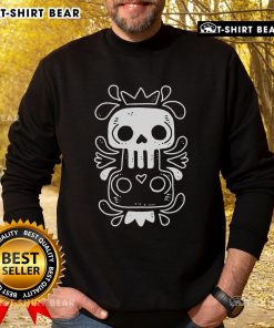 Pretty-Dos-Calaveras Skull Sweatshirt featuring vibrant sugar skull design, perfect for festive occasions and casual wear.