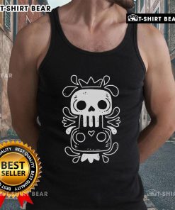 Stylish Pretty Dos Calaveras skull tank top featuring vibrant designs, perfect for summer fashion and festival wear.