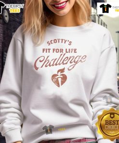 Pretty Fit for Life Challenge Sweatshirt in vibrant colors, perfect for workouts and casual wear, promoting fitness and style.