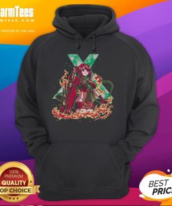 Pretty Forged in Flame Xenoblade Pyra Hoodie featuring vibrant colors and detailed graphics of Pyra from Xenoblade Chronicles.