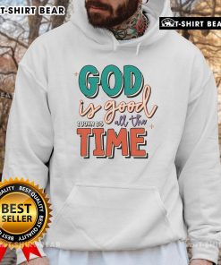 Pretty God Is Good All The Time Hoodie in vibrant colors, perfect for stylish comfort and spiritual expression.