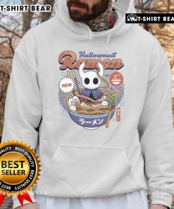 Vintage Hollow Knight Hallownest Ramen Hoodie featuring a unique design and vibrant colors for gamers and fans.