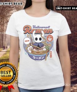 Pretty Hollow Knight Hallownest Ramen vintage ladies tee featuring a stylish design for fans of the game.