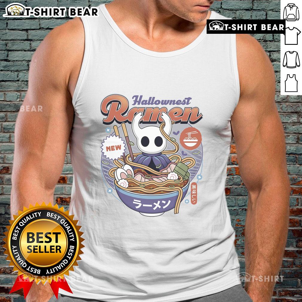 Pretty Hollow Knight Hallownest Ramen Vintage Tank Top Vintage tank top featuring Pretty Hollow Knight Hallownest ramen design, perfect for fans of the game and stylish apparel.