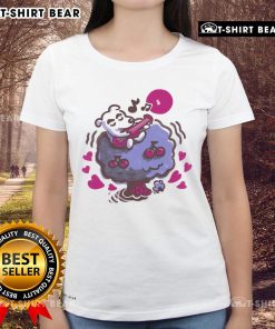 Alt Text: Pretty K.K. Slider Animal Crossing Cherry Tree Serenade evening vibes ladies tee with vibrant graphics and cozy fit.