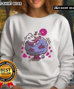 Cozy Pretty K.K. Slider sweatshirt featuring Animal Crossing cherry tree design, perfect for evening vibes and casual style.