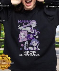 Stylish Pretty Kpop Demon Hunters Huntrix Sweatshirt featuring vibrant colors and unique design for fans.