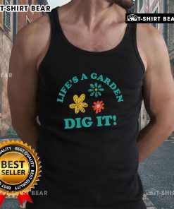 Alt Text: Pretty Life's A Garden Dig It Tank Top featuring floral design, perfect for casual summer outfits and gardening enthusiasts.