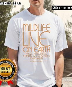Alt Text: Pretty Mildlife Live On Earth Phase Automatic Chorus T-Shirt featuring vibrant graphics and unique design.