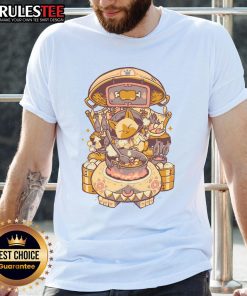 Pretty Monster Hunter Cooking T-Shirt featuring a vibrant design of a monster chef in action, perfect for gamers and enthusiasts.