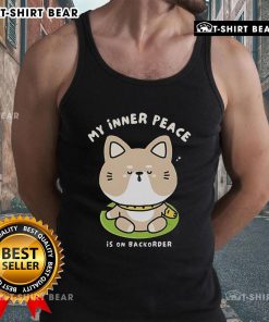 Alt Text: Pretty My Inner Peace Is On Backorder Tank Top featuring a stylish design for relaxation and mindfulness enthusiasts.