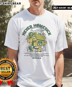 Pretty Never Homesick Forever Exploring Wituka T-Shirt design featuring a vibrant graphic and stylish typography.