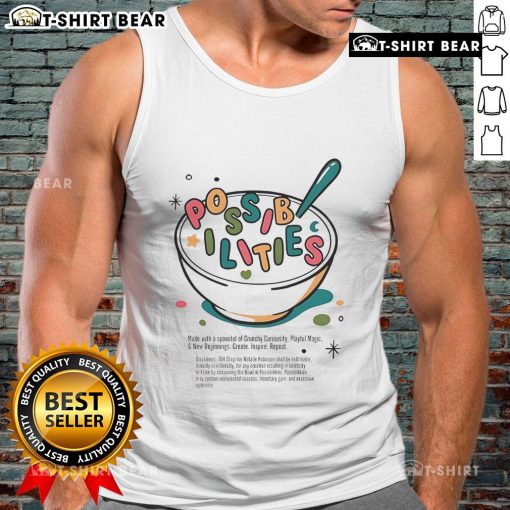 Stylish Pretty Possibilities cereal tank top in vibrant colors, perfect for casual summer outfits and everyday wear.
