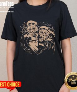 Alt Text: Pretty Remilia Scarlet in Scarlet Chamber, featuring a stylish Touhou Project ladies tee design.