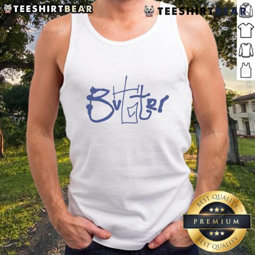 Pretty Scribble Butter Good Tank Top featuring a colorful, artistic design perfect for casual summer wear.