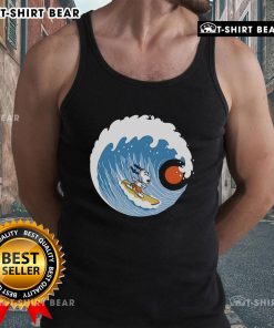 Pretty Snoopy Big Wave Adventure 2 tank top featuring a vibrant design of Snoopy surfing on a big wave.