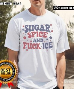 Pretty Sugar Spice And Fuck Ice T-Shirt featuring a bold graphic design and vibrant colors for trendy streetwear style.