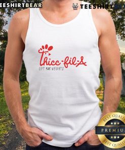 Pretty Thicc Fil A Lift Mor Weights Tank Top for gym enthusiasts, featuring a stylish design perfect for workouts.