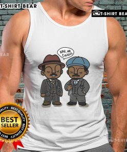 Sinners Nah We Cousins tank top featuring bold graphic design, perfect for casual wear and showcasing unique style.