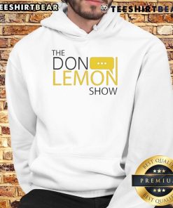 Alt Text: The Don Lemon Show logo hoodie featuring bold graphics and stylish design, perfect for fans of the show.