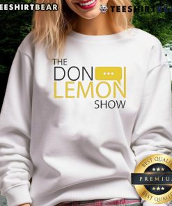 The Don Lemon Show logo sweatshirt featuring a bold design, perfect for fans of the show and stylish casual wear.