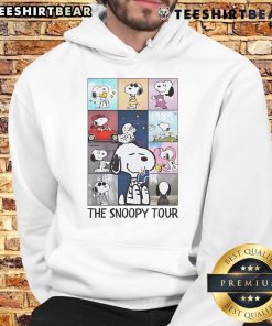 Alt Text: Cozy black hoodie featuring Snoopy, perfect for fans of The Snoopy Tour and Taylor's Eras Tour merchandise.