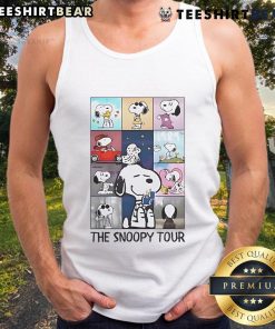 The Snoopy Tour Taylor Eras Tour tank top featuring vibrant graphics and a stylish design for fans of Taylor Swift.