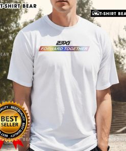 Top 23Xi Racing Forward Together Pride Rainbow T-Shirt featuring vibrant rainbow colors, celebrating inclusivity and diversity.