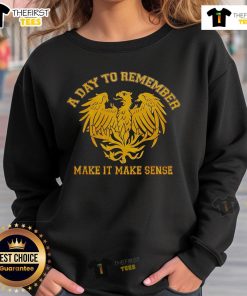 Cozy 'Top A Day To Remember Make It Make Sense' sweatshirt in a stylish design, perfect for fans and casual wear.