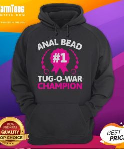 Alt Text: Funny Top Anal Bead Tug O War Champion hoodie for adults, showcasing humorous design perfect for a lighthearted gift.