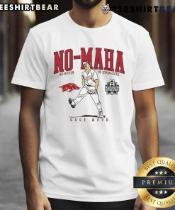 Top Arkansas Razorbacks Gage Wood No-Maha No-Hitter T-Shirt featuring 19 strikeouts design for fans and supporters.