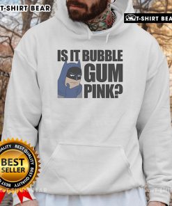 Top Batman Is It Bubble Gum Pink Hoodie featuring a vibrant design, perfect for fans and stylish casual wear.