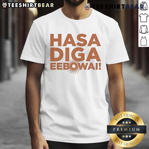 Top Book Of Mormon Hasa Diga T-Shirt featuring vibrant design and bold text for fans of the musical and its humor.