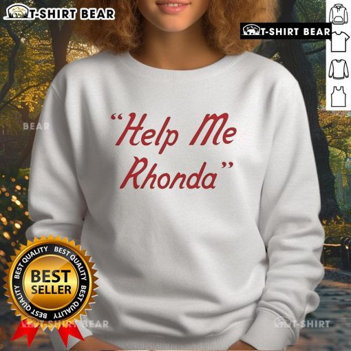 Top Brian Wilson Help Me Rhonda sweatshirt design featuring vibrant colors and retro style for music fans.
