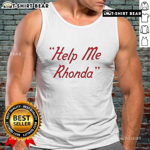 Top Brian Wilson Help Me Rhonda tank top featuring vibrant colors and retro design, perfect for beach lovers.