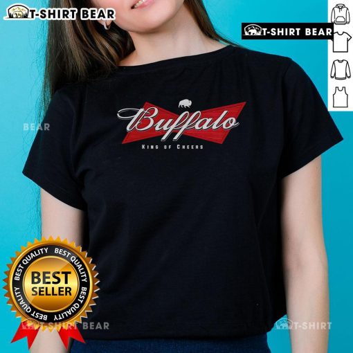 Top Buffalo King of Cheers Ladies Tee featuring a stylish design perfect for game day or casual wear.