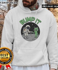 Stylish Top Bump It Alien Hoodie featuring an eye-catching alien graphic, perfect for trendy casual wear.